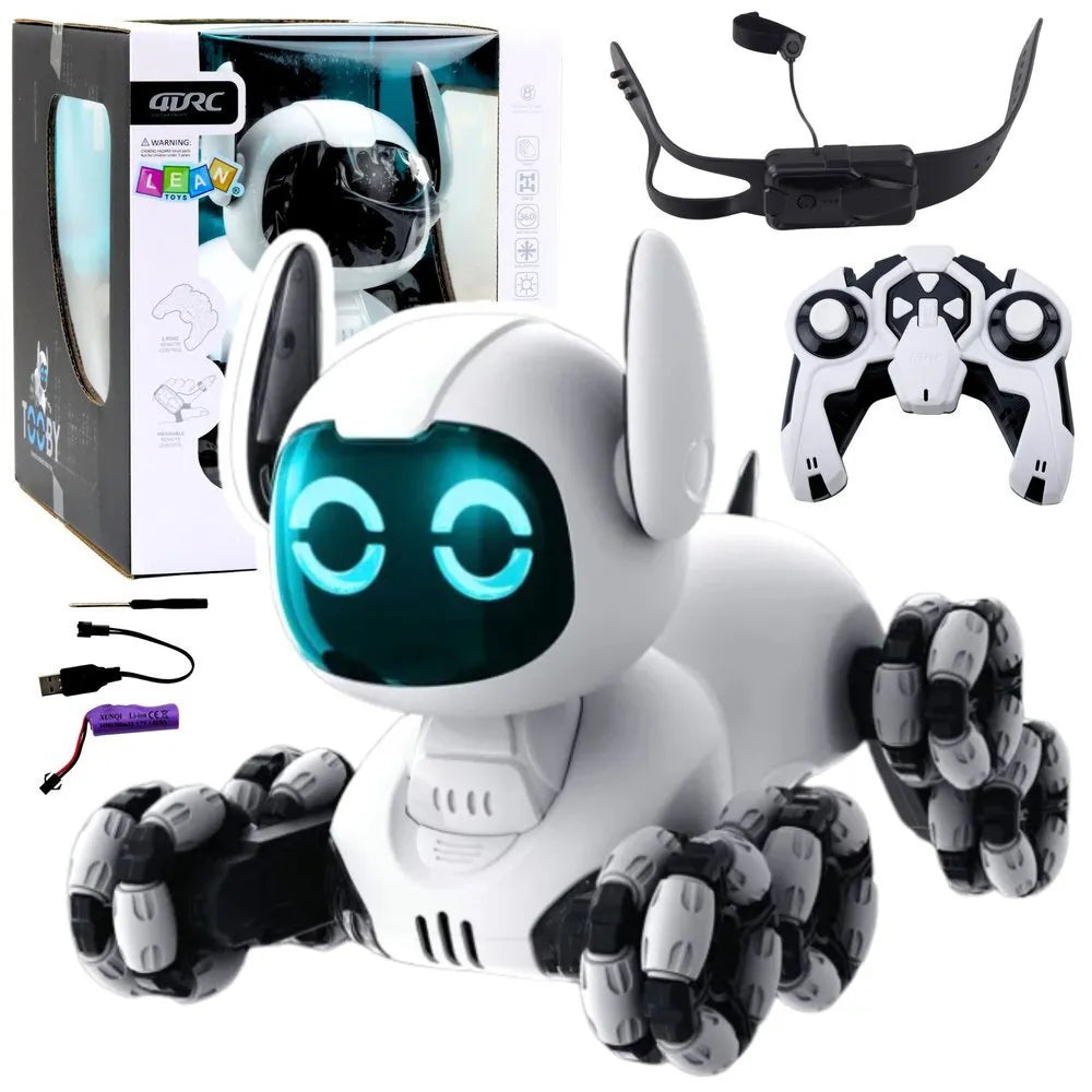TOOBY interaktyvus robotas–šuo, 4WD, su pultu ir gestų valdymu
